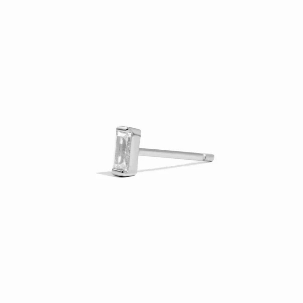 CZ Baguette Stud