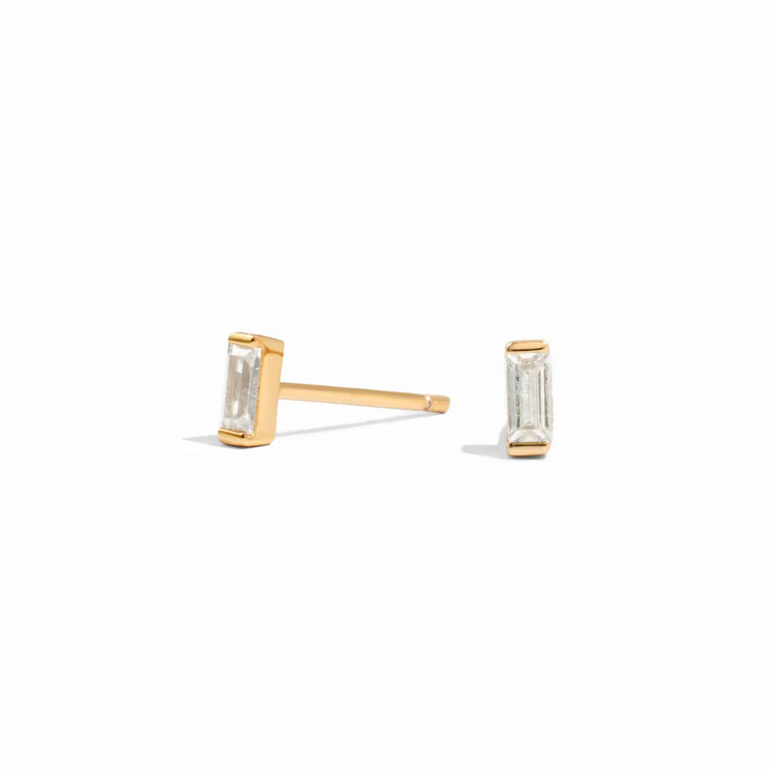 CZ Baguette Stud