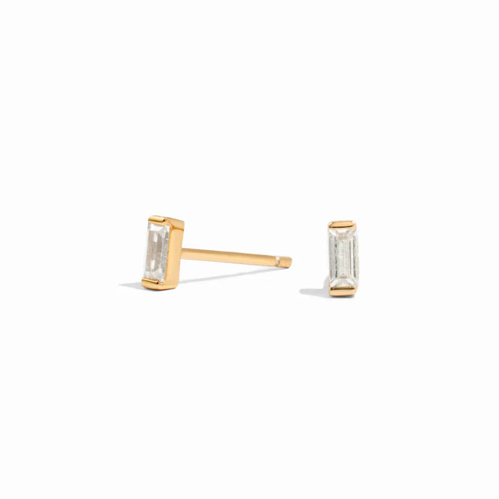 CZ Baguette Stud