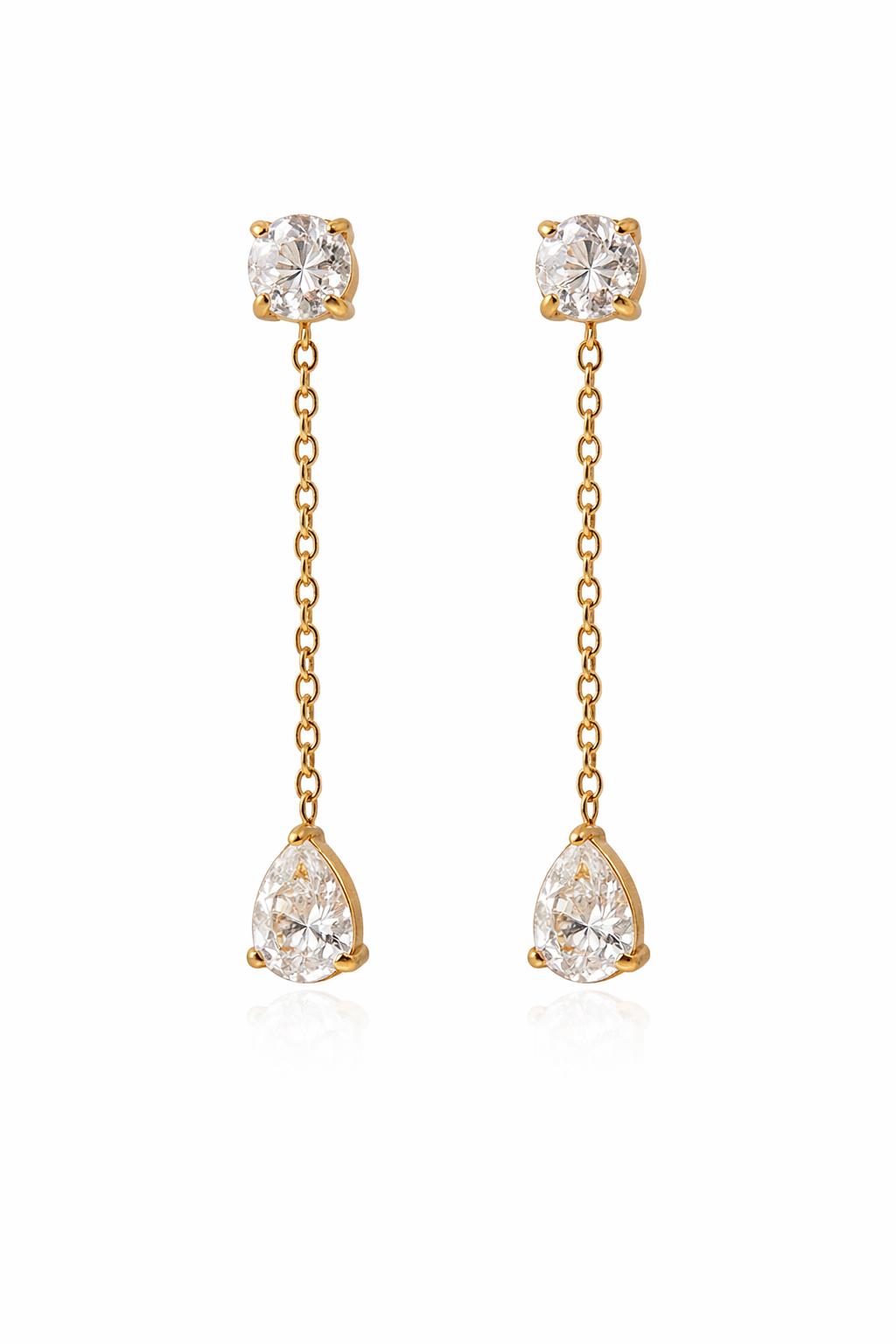 CZ Dangle Dainty Earrings