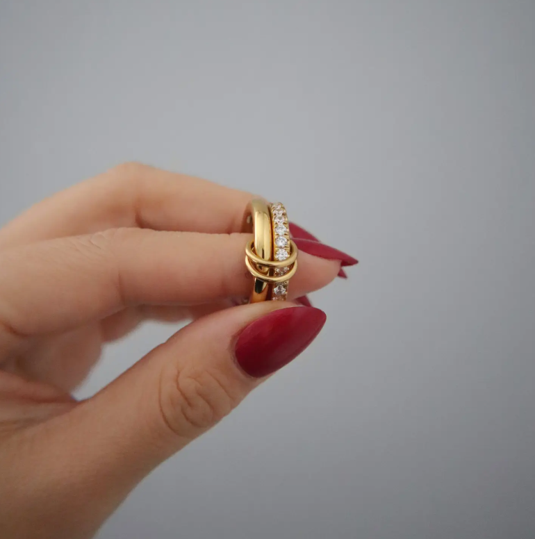 CZ Double Stack Ring