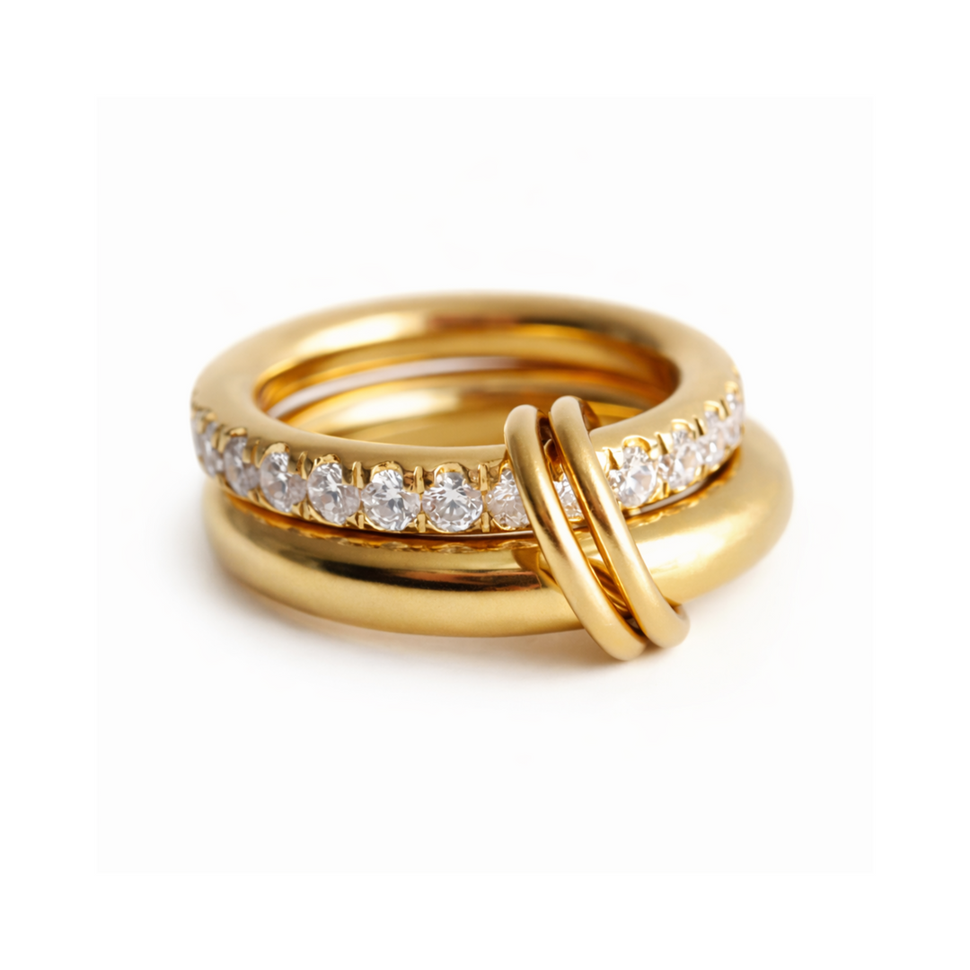 CZ Double Stack Ring