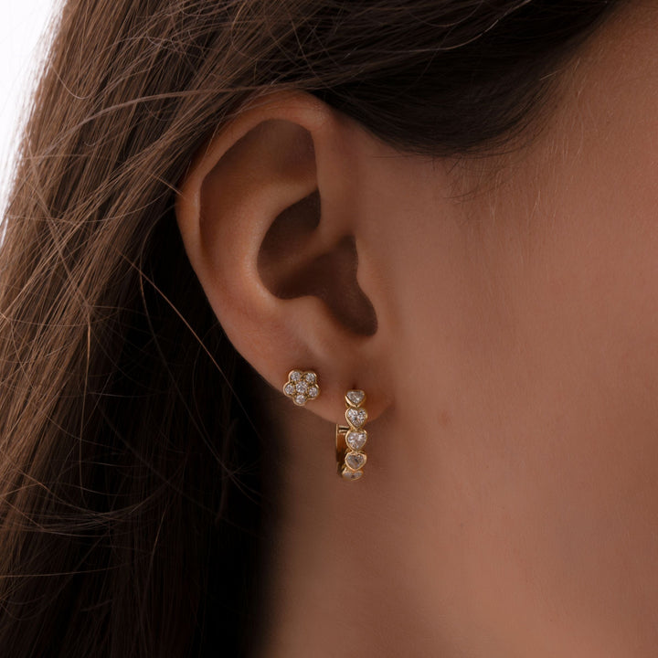 CZ Flower Studs