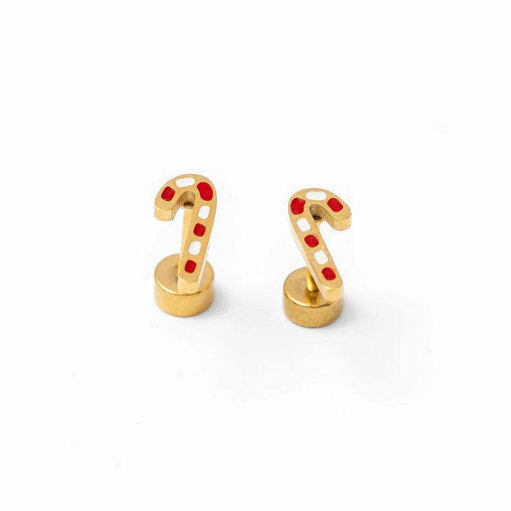 Candy Cane Studs