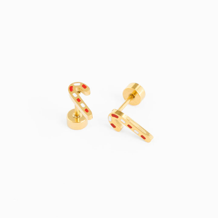 Candy Cane Studs