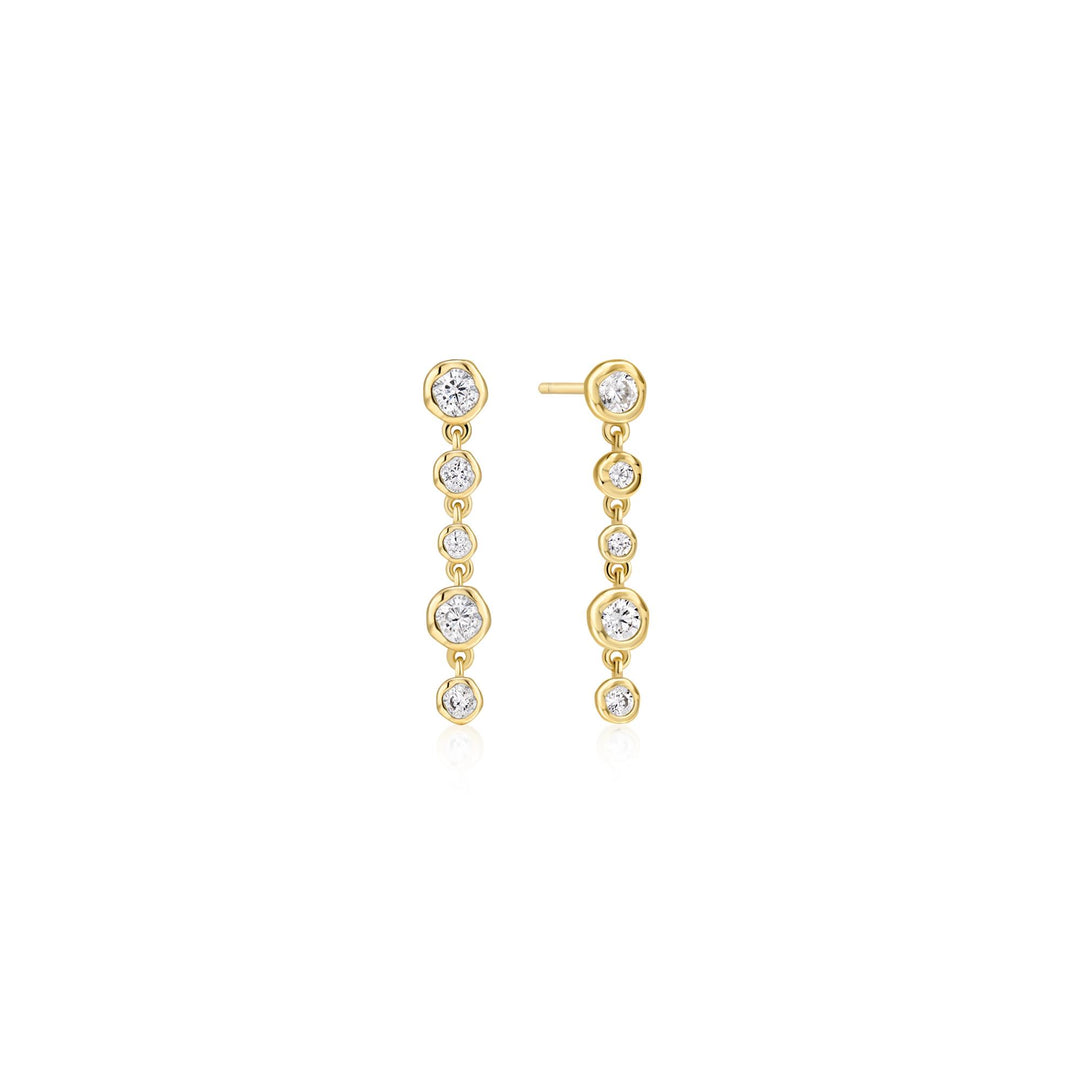 Cascade Bezel Drop Earrings