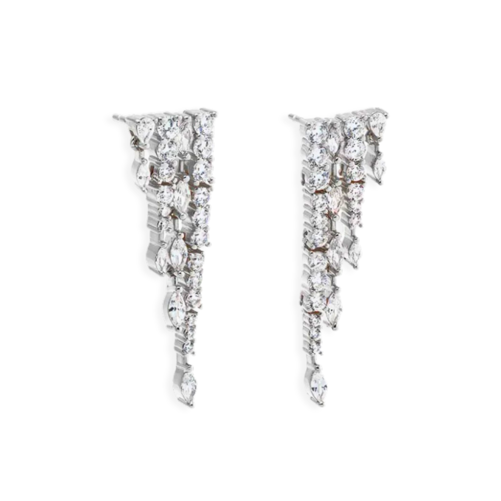 Cascade Multi-Shape Drop Earrings-Embark Fine Jewelry