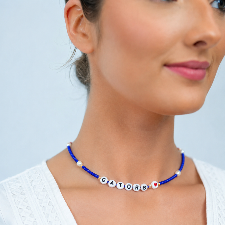 Custom Duo Bead &amp; Pearl Necklace