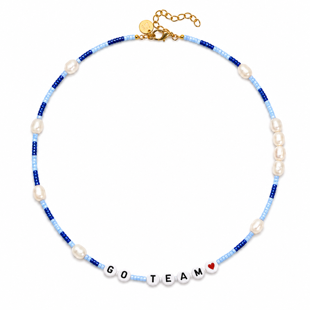 Custom Duo Bead &amp; Pearl Necklace