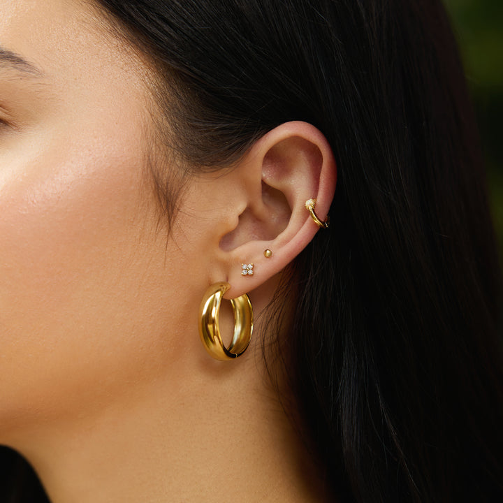 Chubby Huggie Hoops
