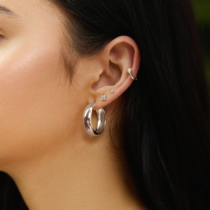 Chubby Huggie Hoops