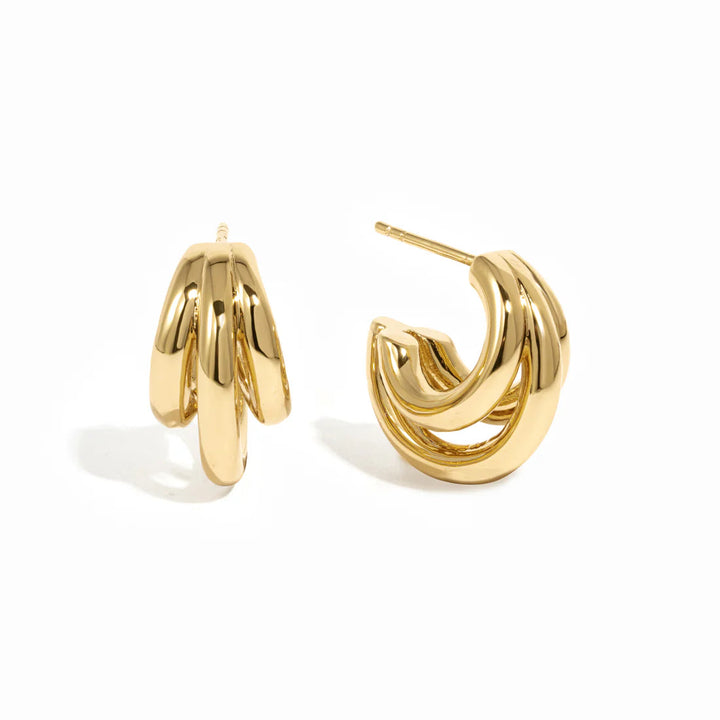Chunky Triple Hoops