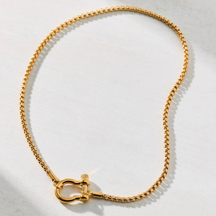 Clarkson Shackle Necklace-Embark Fine Jewelry