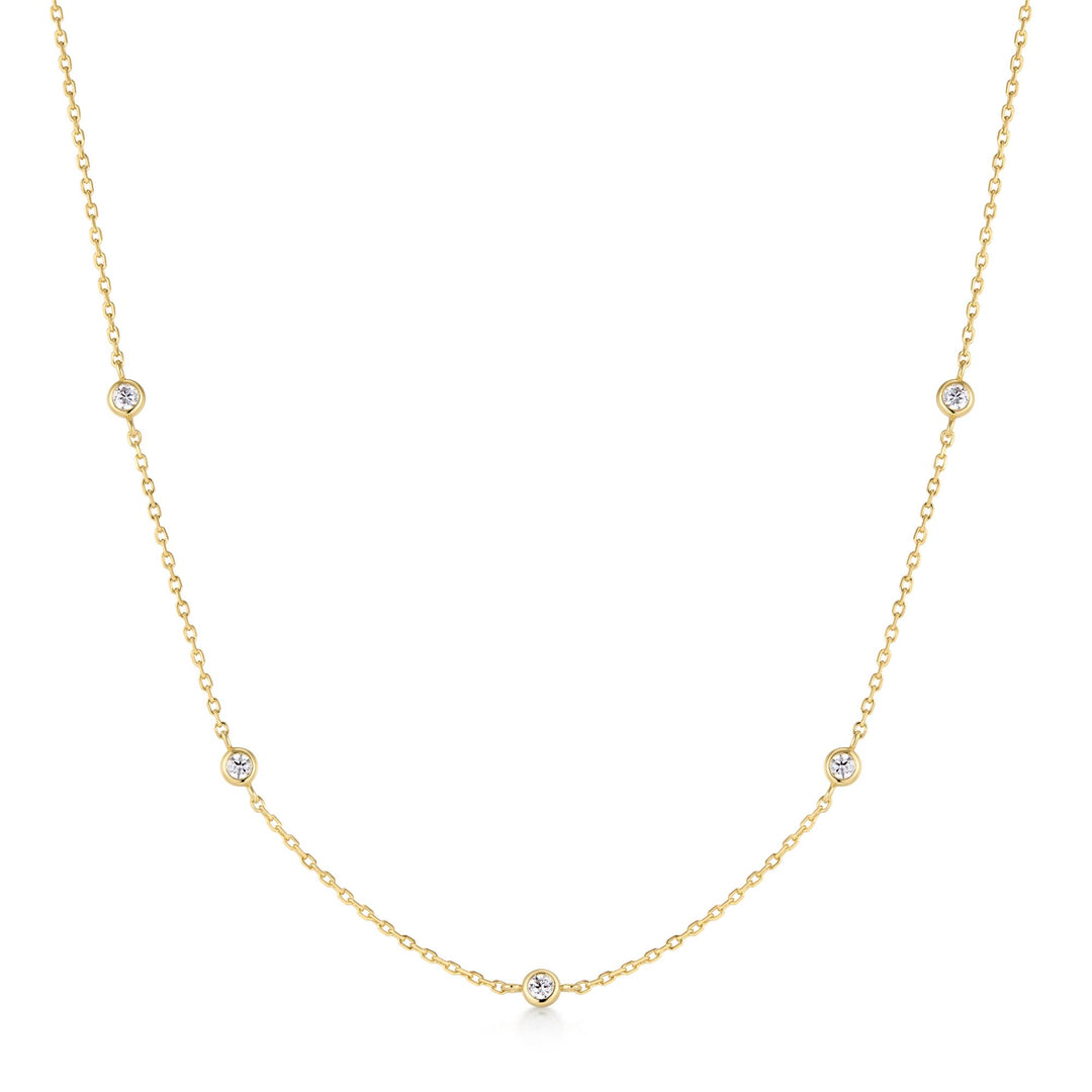 Classic Bezel Station Necklace