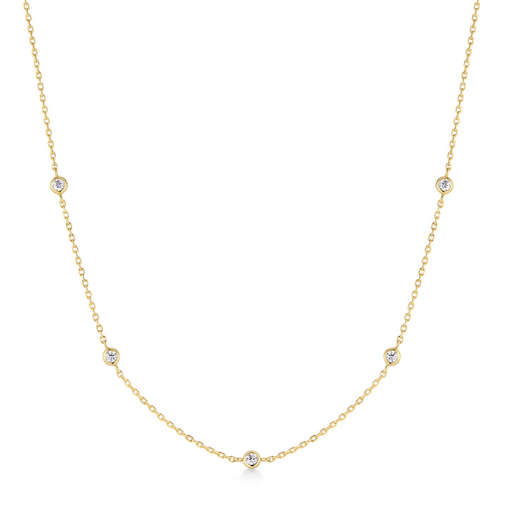 Classic Bezel Station Necklace