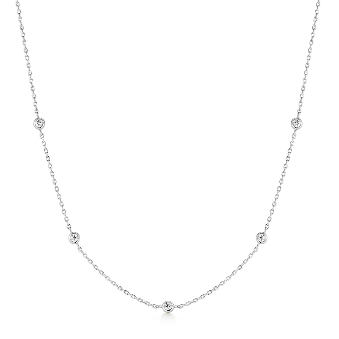 Classic Bezel Station Necklace