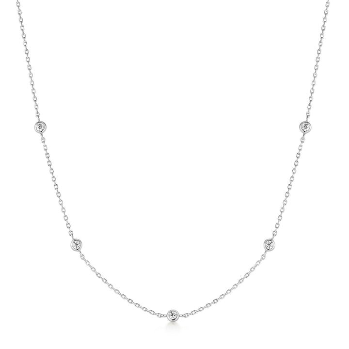 Classic Bezel Station Necklace