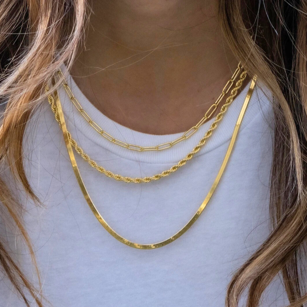 Classic Herringbone Necklace-Embark Fine Jewelry