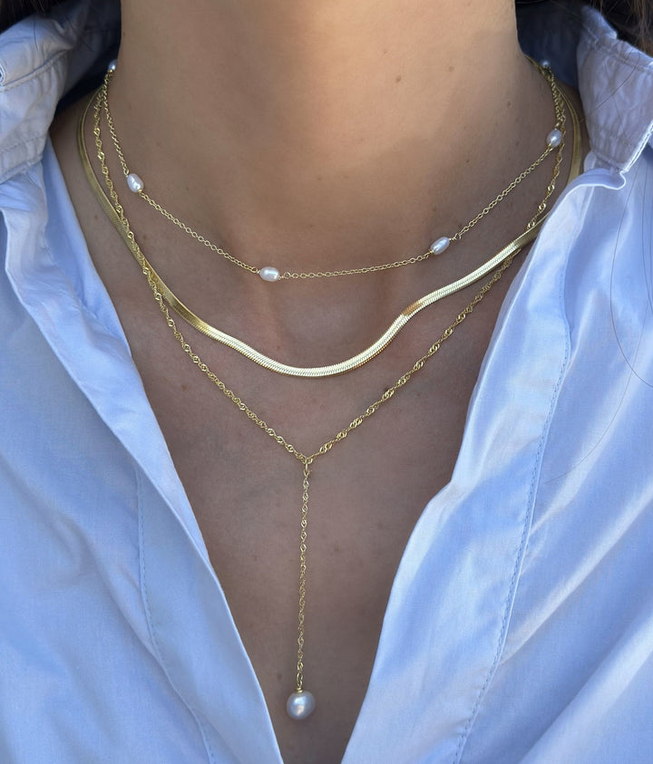 Classic Herringbone Necklace