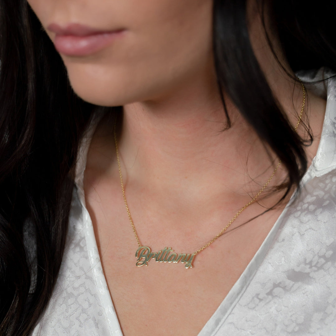 Classic Script Name Necklace-Embark Fine Jewelry