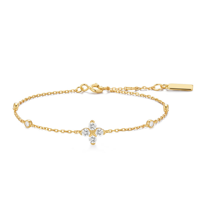 Clover Sparkle Station Bracelet
