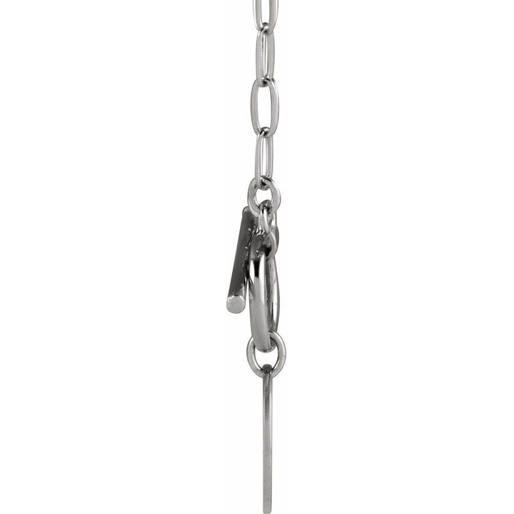 Coin Toggle Chain "F" Necklace-Embark Fine Jewelry