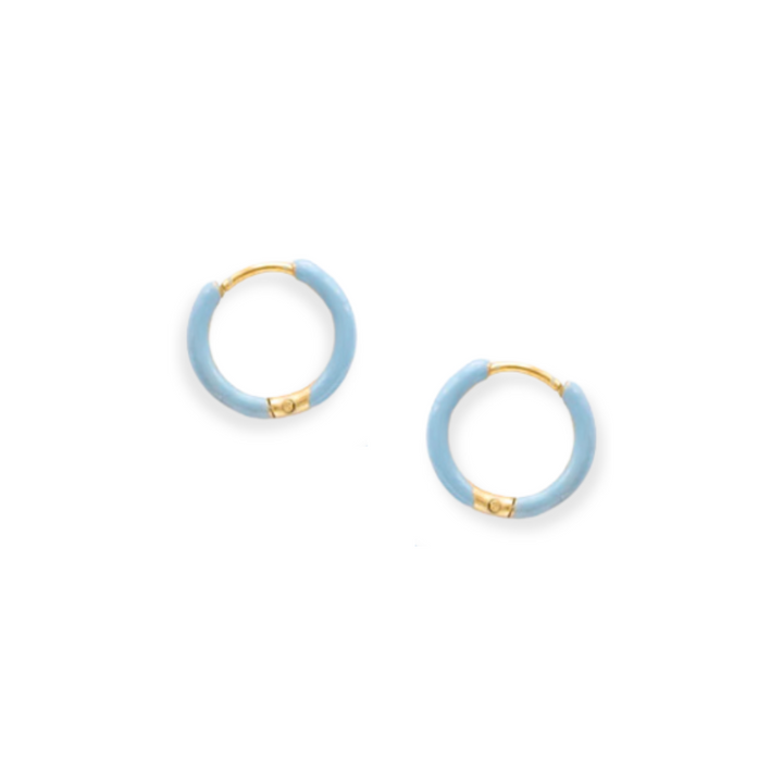 Colored Enamel Hoops