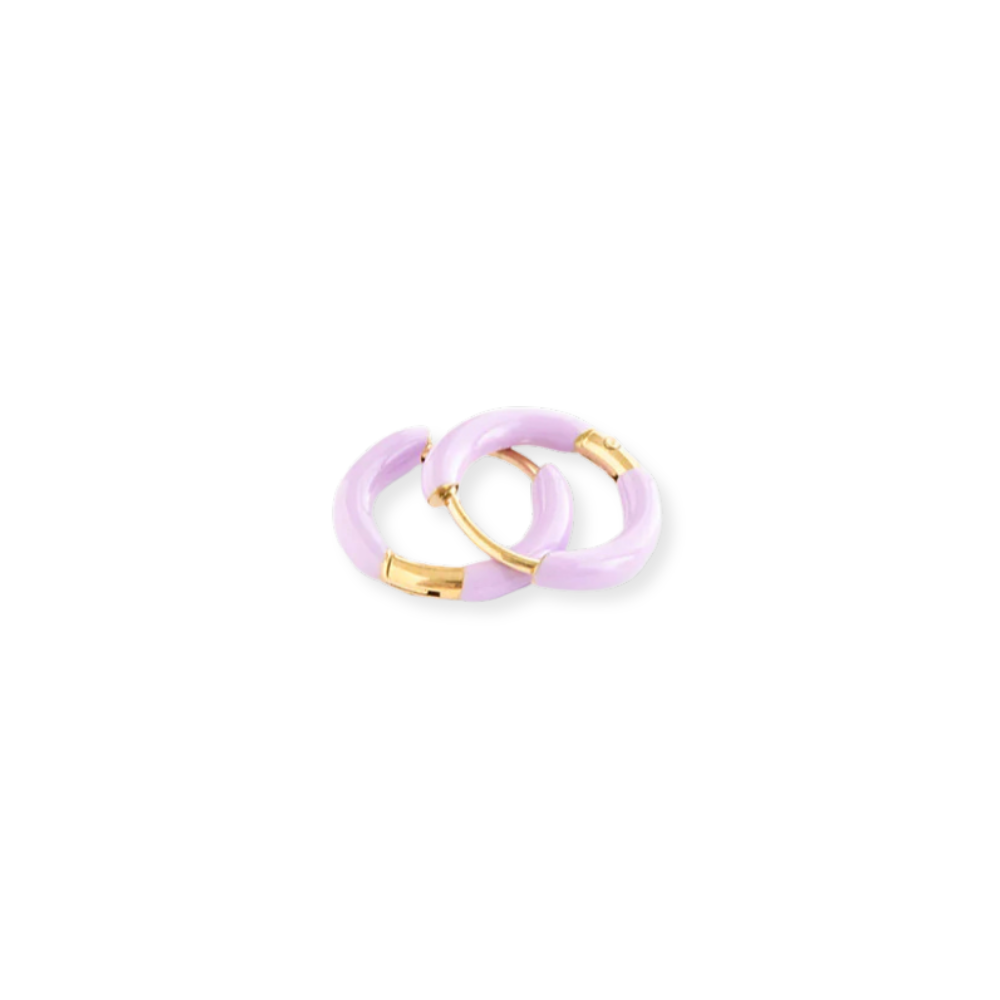 Colored Enamel Hoops