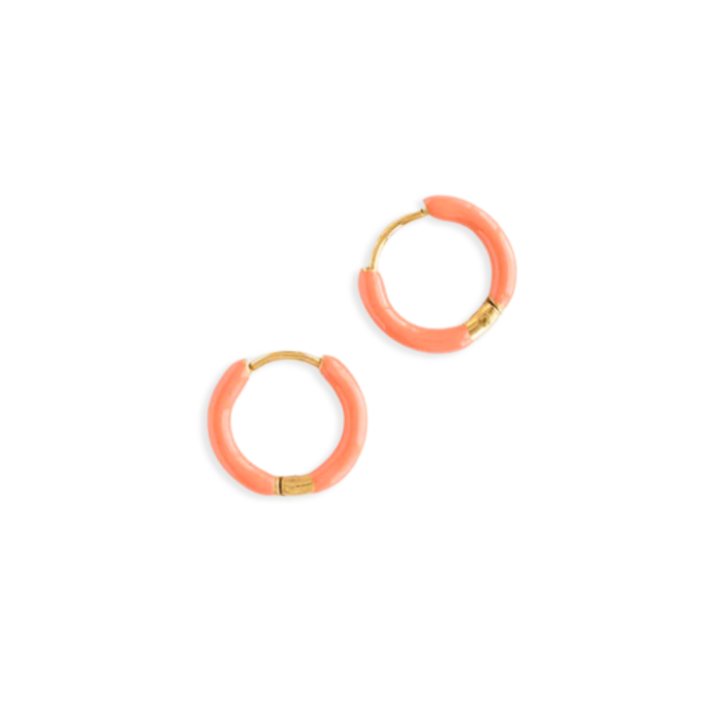 Colored Enamel Hoops