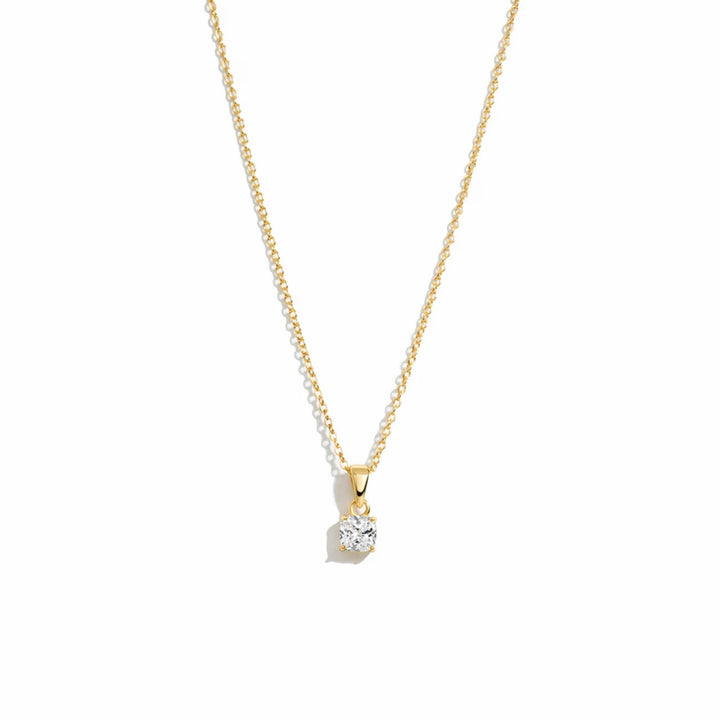 Cushion Solitaire Necklace
