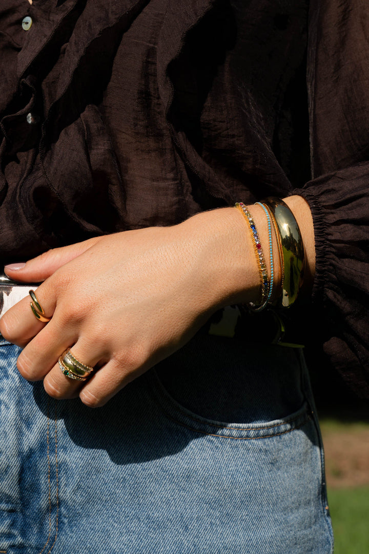 Rounded Dome Cuff Bracelet