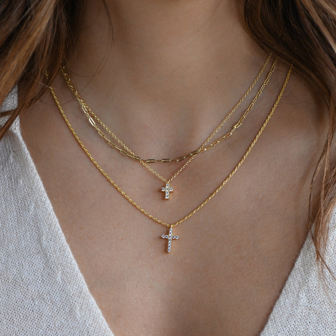 Tiny Cross Necklace