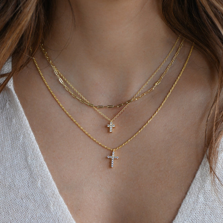 Tiny Cross Necklace