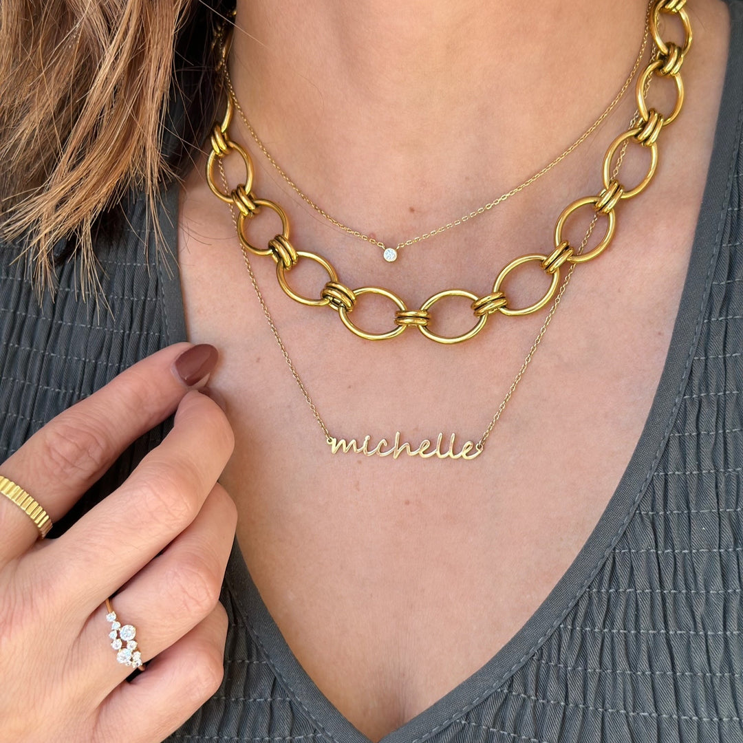 Dainty Cursive Name Necklace