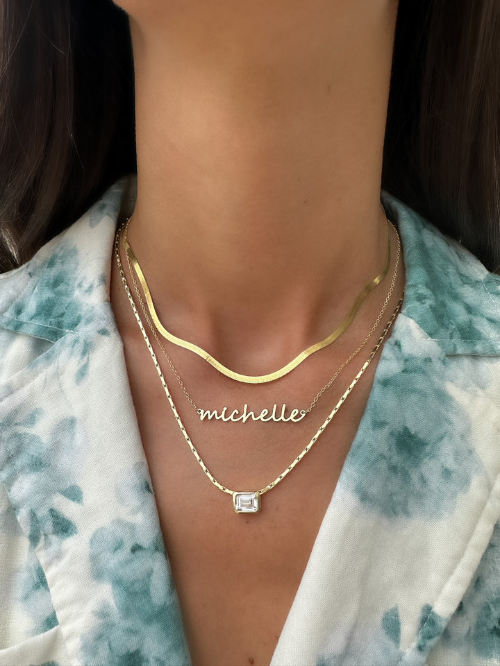 Dainty Cursive Name Necklace