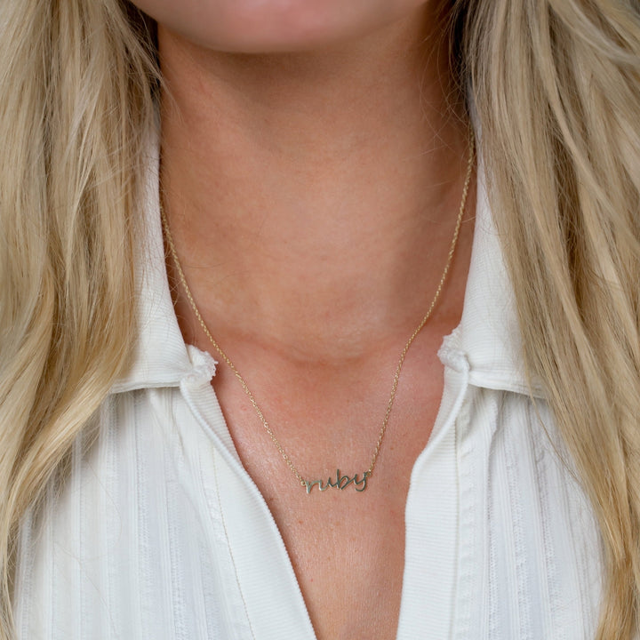 Dainty Cursive Name Necklace