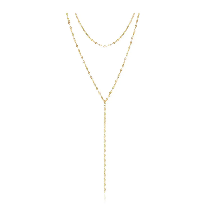 Dainty &amp; Delicate Diamond Cut Duo Necklace