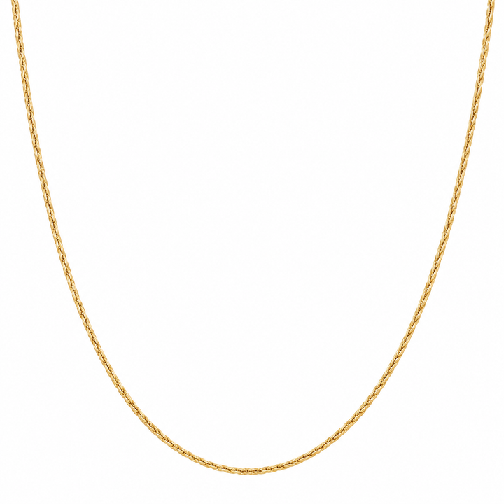 14K 0.8mm Wheat Chain