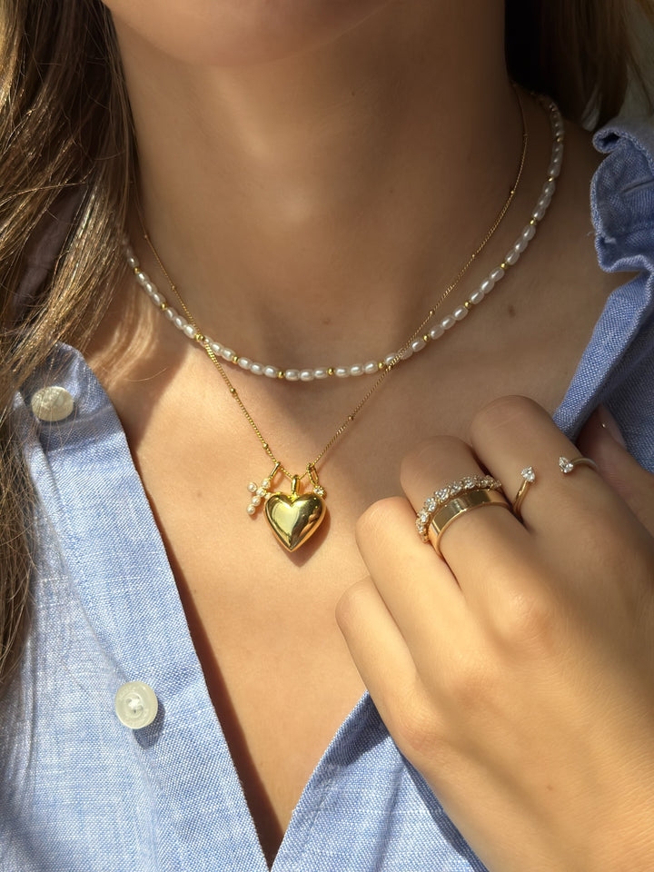 Dome Heart Charm-Embark Fine Jewelry