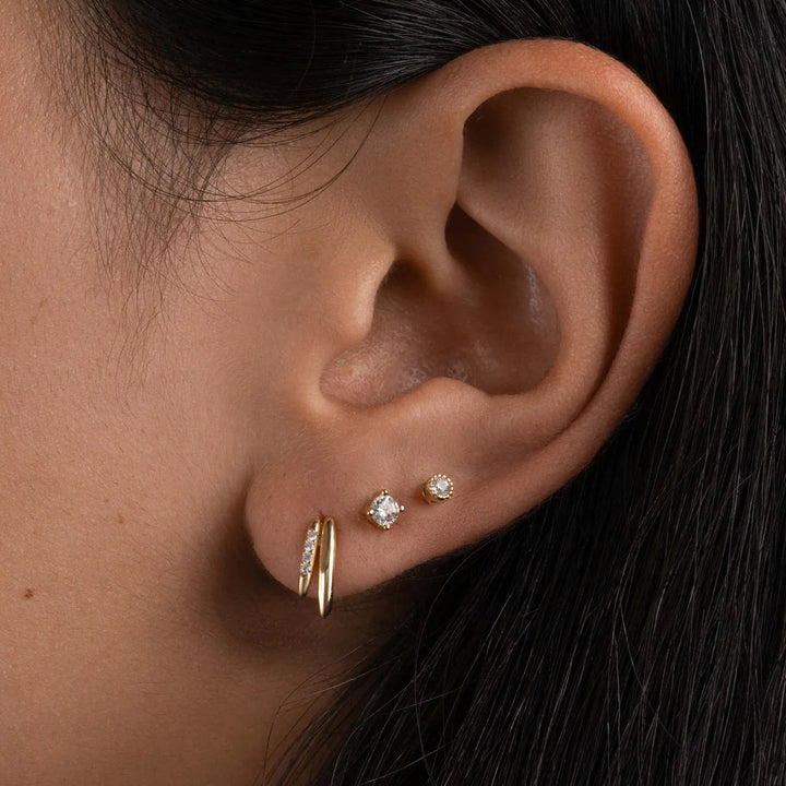 Double Bar Pave Studs