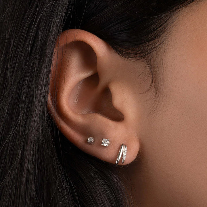 Double Bar Pave Studs