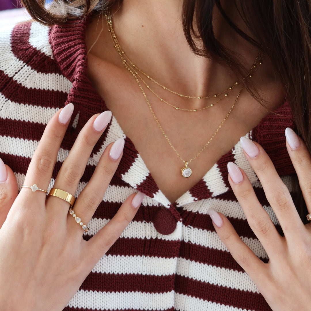 Double Beaded Chain Necklace