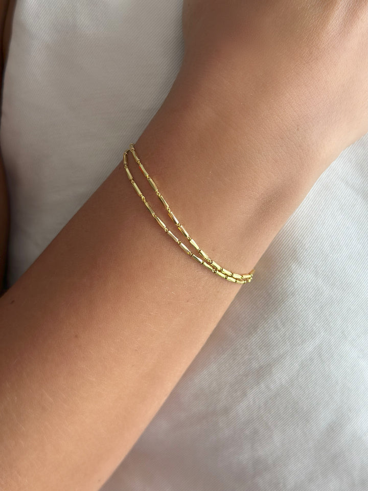 Double Tube Chain Bracelet