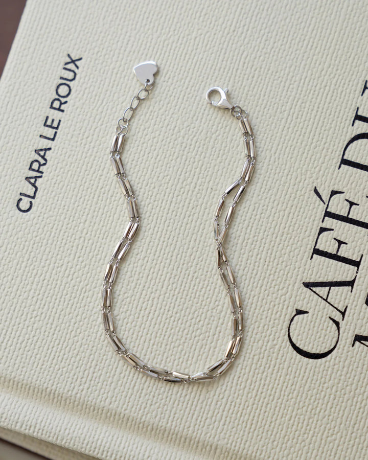 Double Tube Chain Bracelet