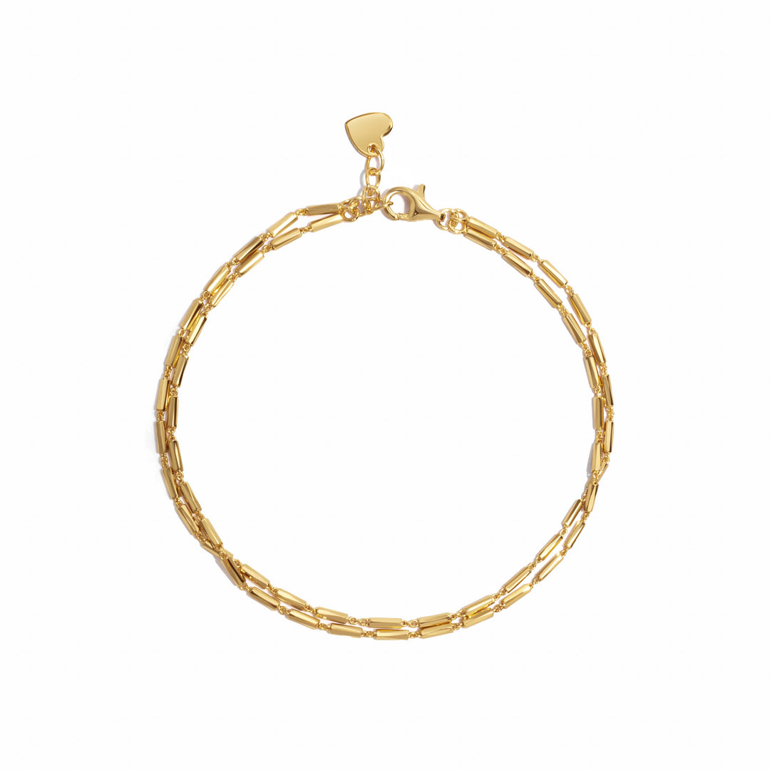 Double Tube Chain Bracelet