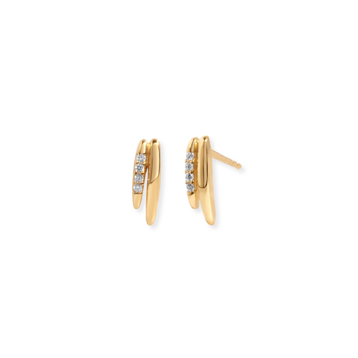 Double Bar Pave Studs