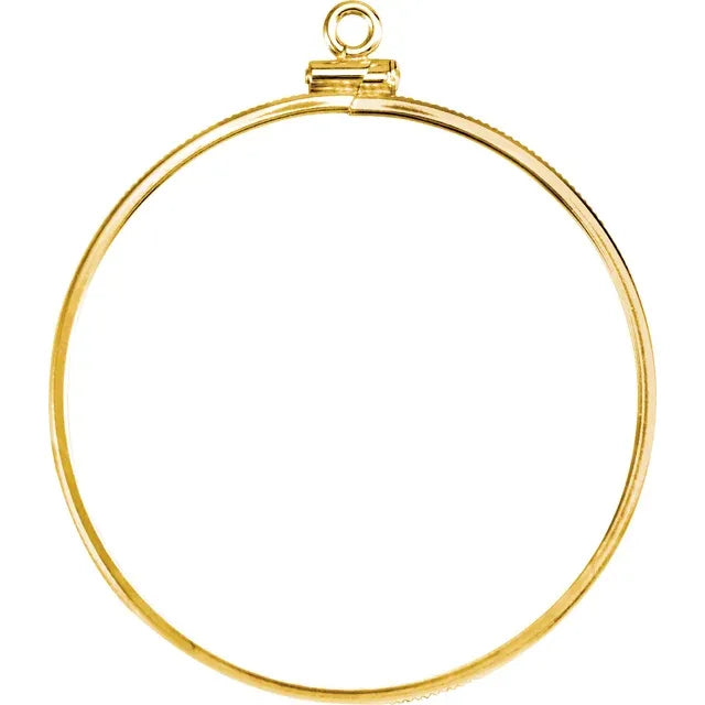 Doubloon Coin Bezel Pendant Holder
