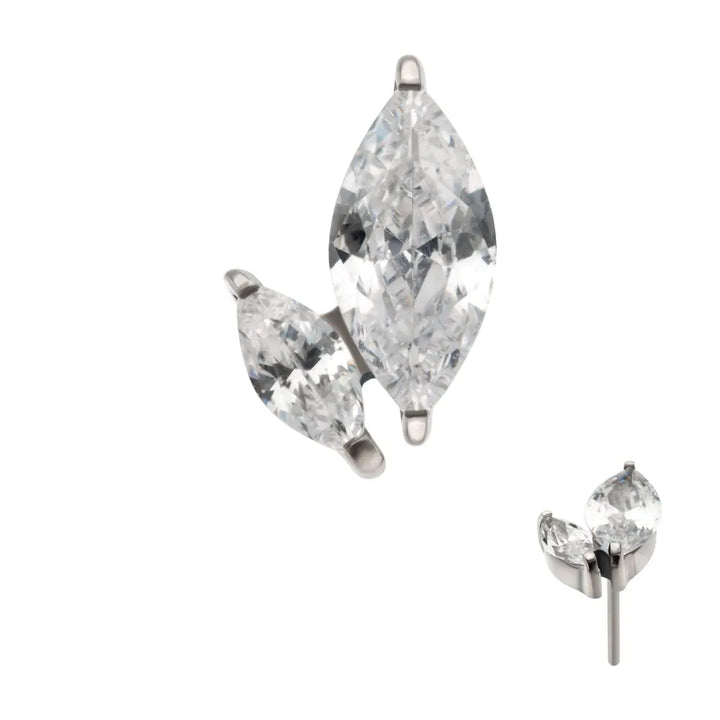 Duo Marquise Flat Back Top