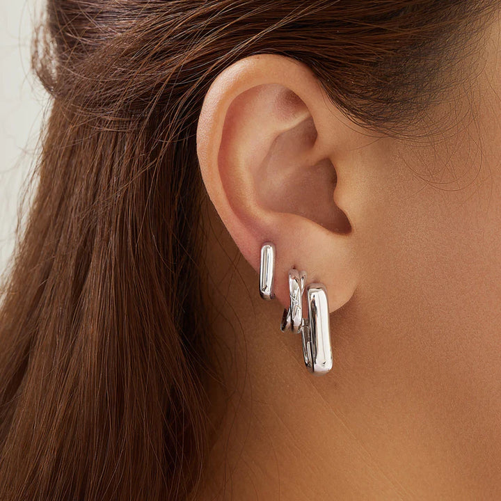 Wide Oval Hoops