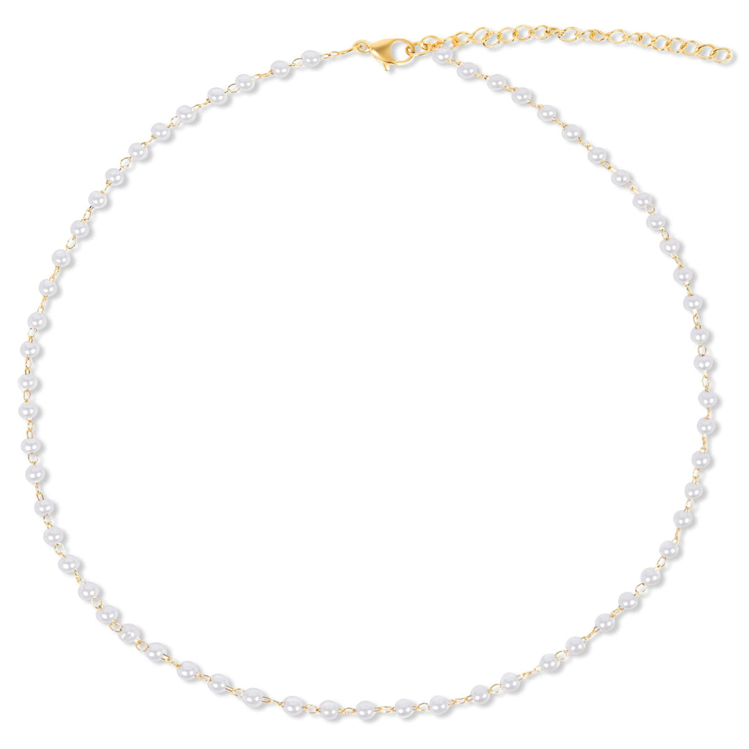 Sheena Dainty Pearl Choker Necklace